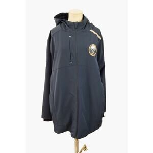 Buffalo Sabres Fanatics Jacket Mens XL Blue Hood Full Zip
